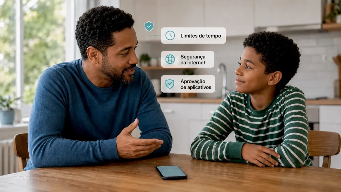Ilustração do artigo: Melhores apps de controle parental Android 2026
