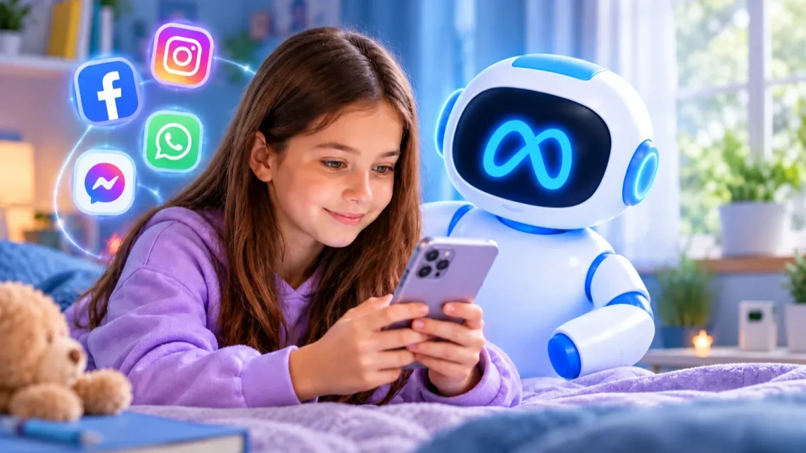 Illustration for the article: Is Meta AI Safe for Children? A Guide to Meta's Parental Controls
