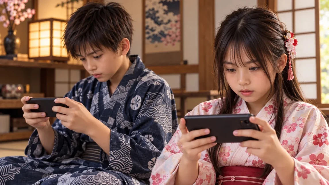 記事用イラスト： 子どものスマホでアプリ利用を制限する方法：時間制限とスケジュール