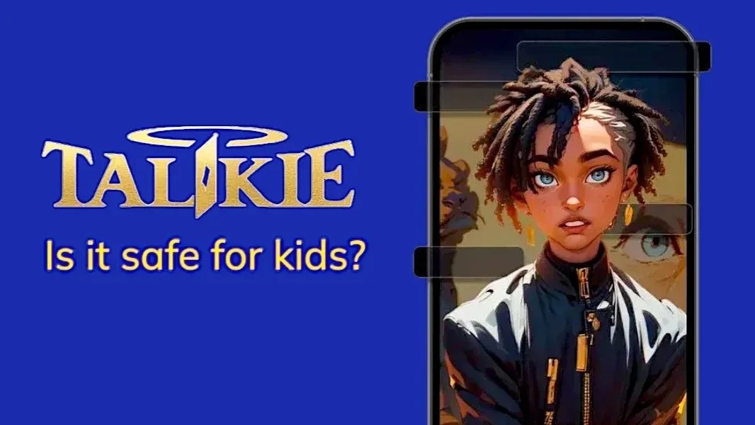 Illustration for the article: Is Talkie AI Safe for Kids?