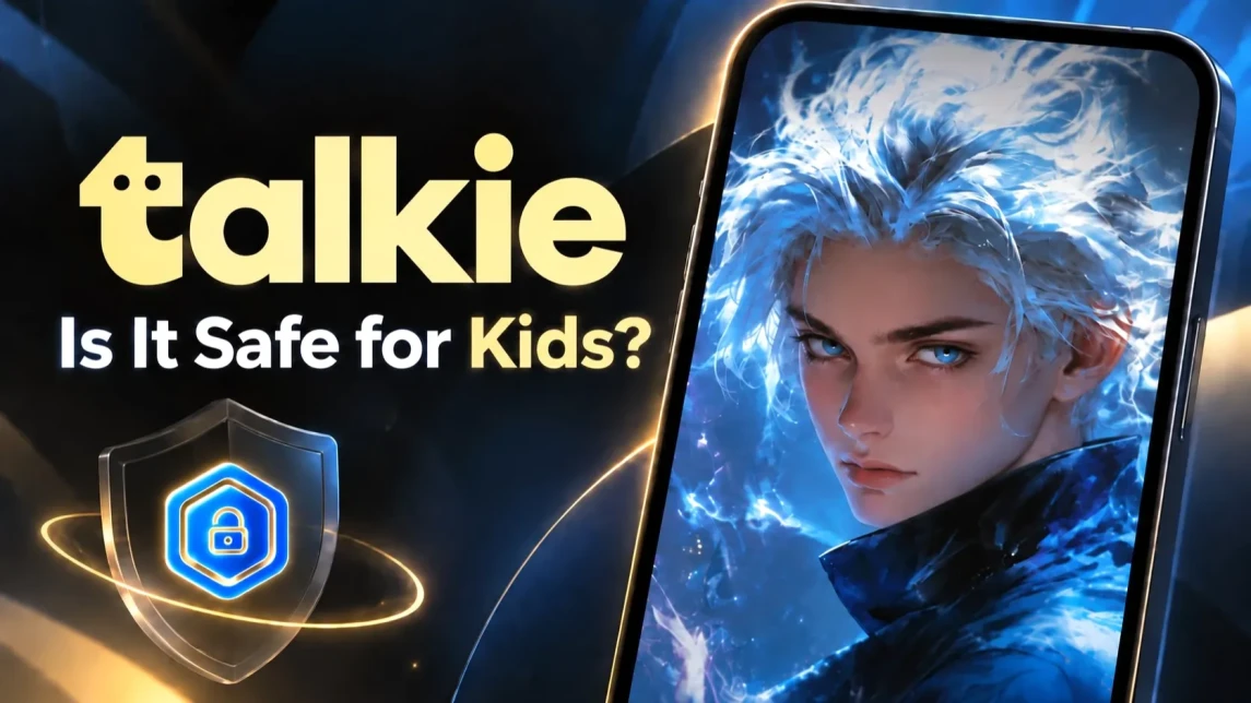 Illustration for the article: Is Talkie AI Safe for Kids? A Parent’s Guide to Talkie AI