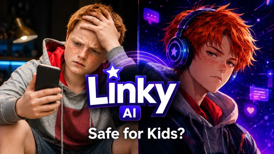Illustration for the article: Is Linky AI Safe for Kids? Linky App Review for Parents
