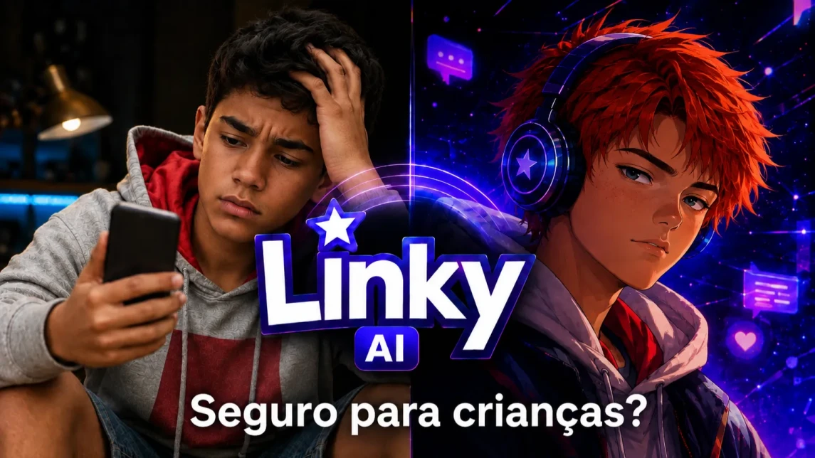 Ilustração do artigo: O Linky AI é seguro para crianças? Análise do app para pais