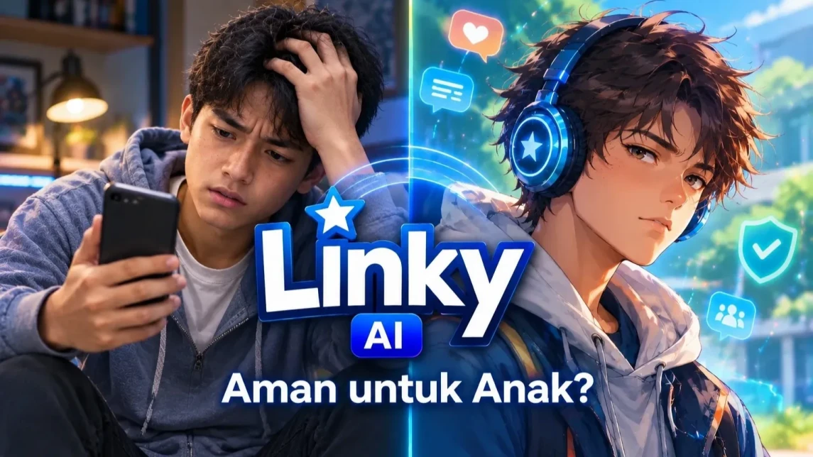 Ilustrasi untuk artikel: Linky AI Aman untuk Anak? 7 Risiko + 5 Tips untuk Orang Tua